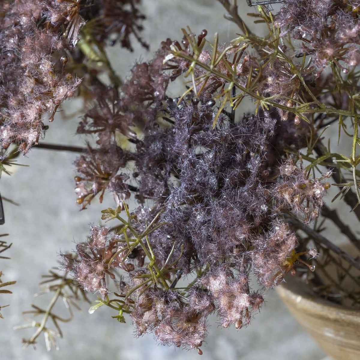 Artificial Purple Queen Anne's Lace Stem