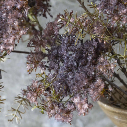 Artificial Purple Queen Anne's Lace Stem