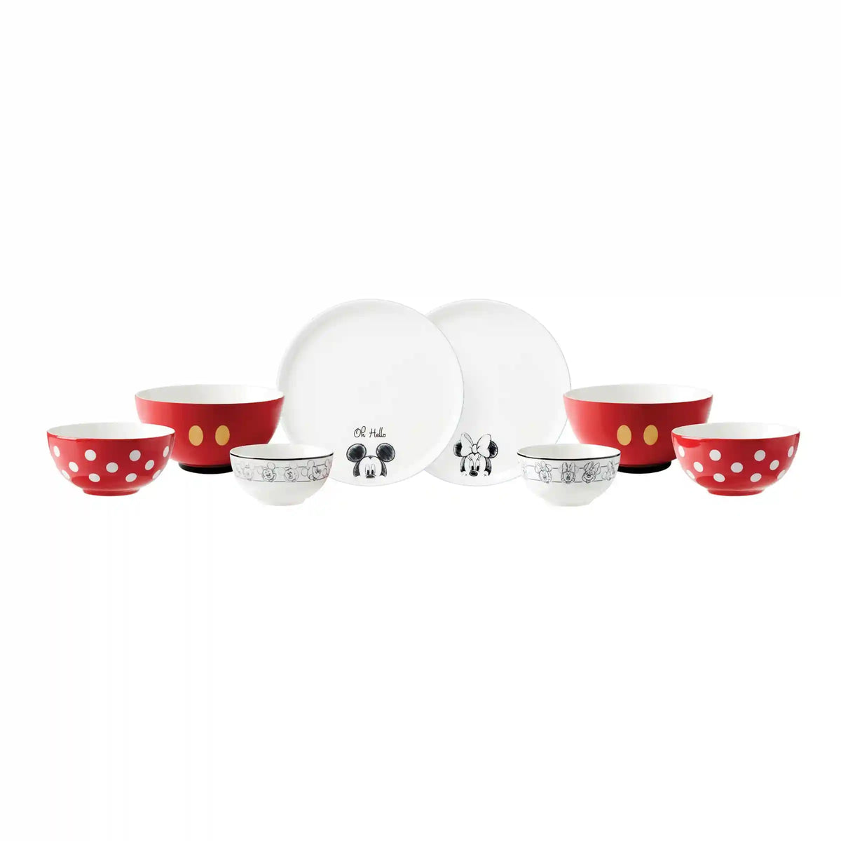 Disney Luna 8-Piece Nesting Dinnerware Set