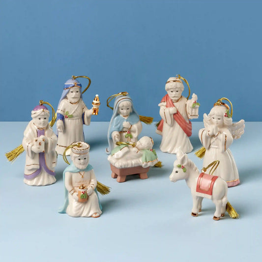 Nativity 8-Piece Ornament Set