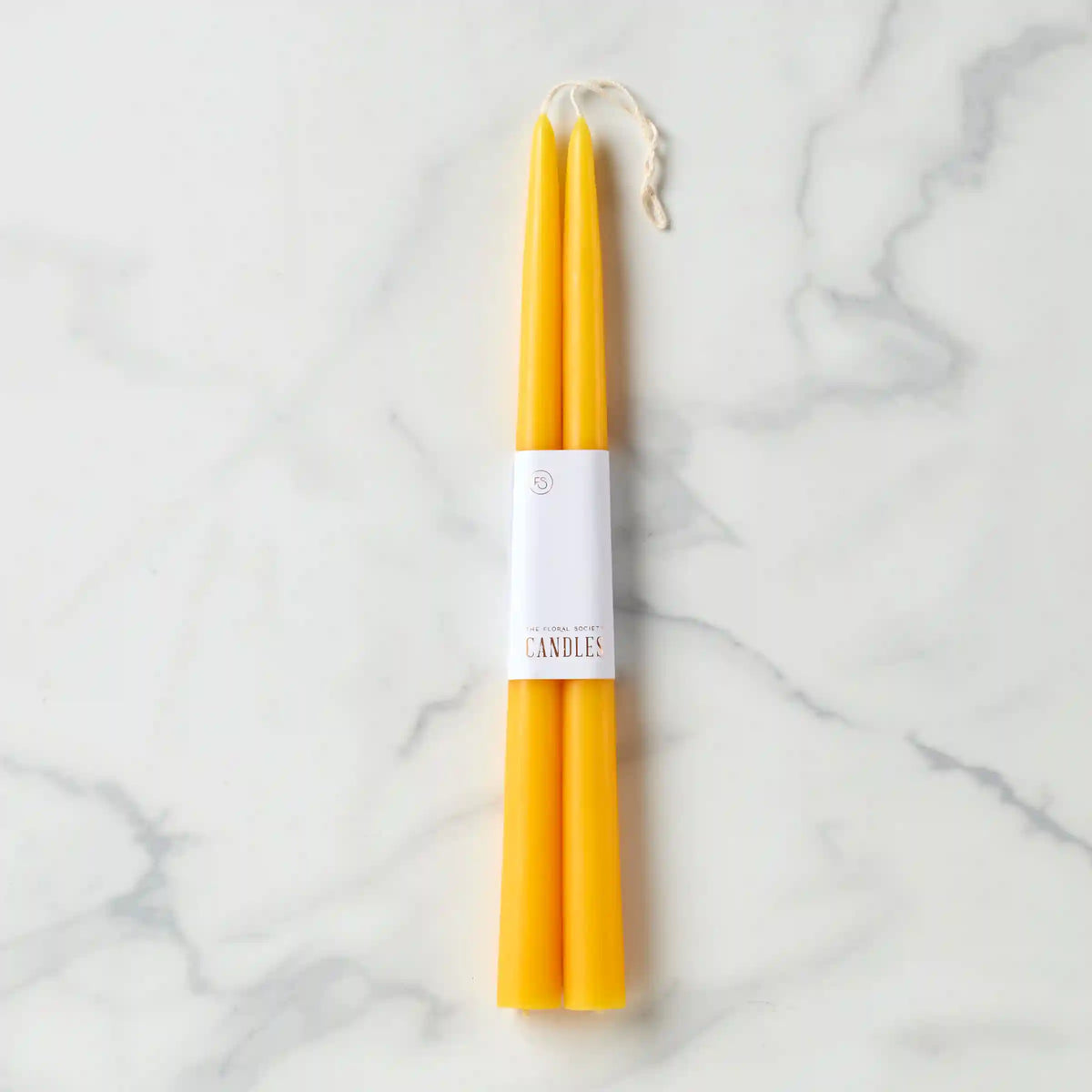 Dipped Saffron12" Taper Candle, Set of 2