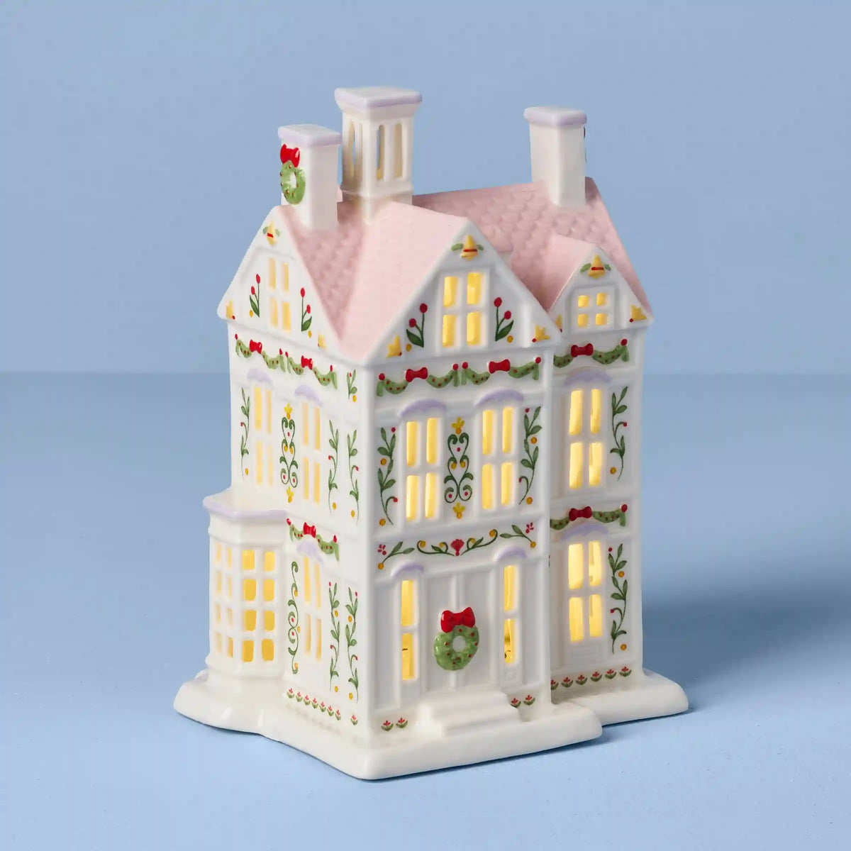 Lenox Holiday Village Lit Christmas House Figurine