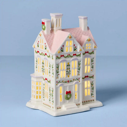 Lenox Holiday Village Lit Christmas House Figurine
