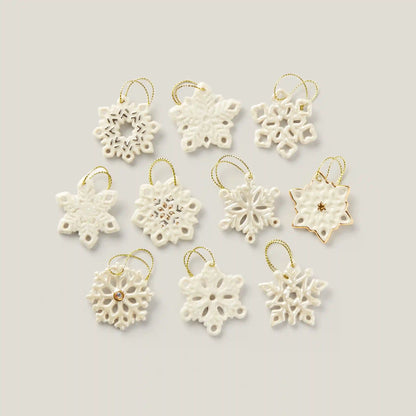 Snowflake 10-Piece Mini Ornament Set