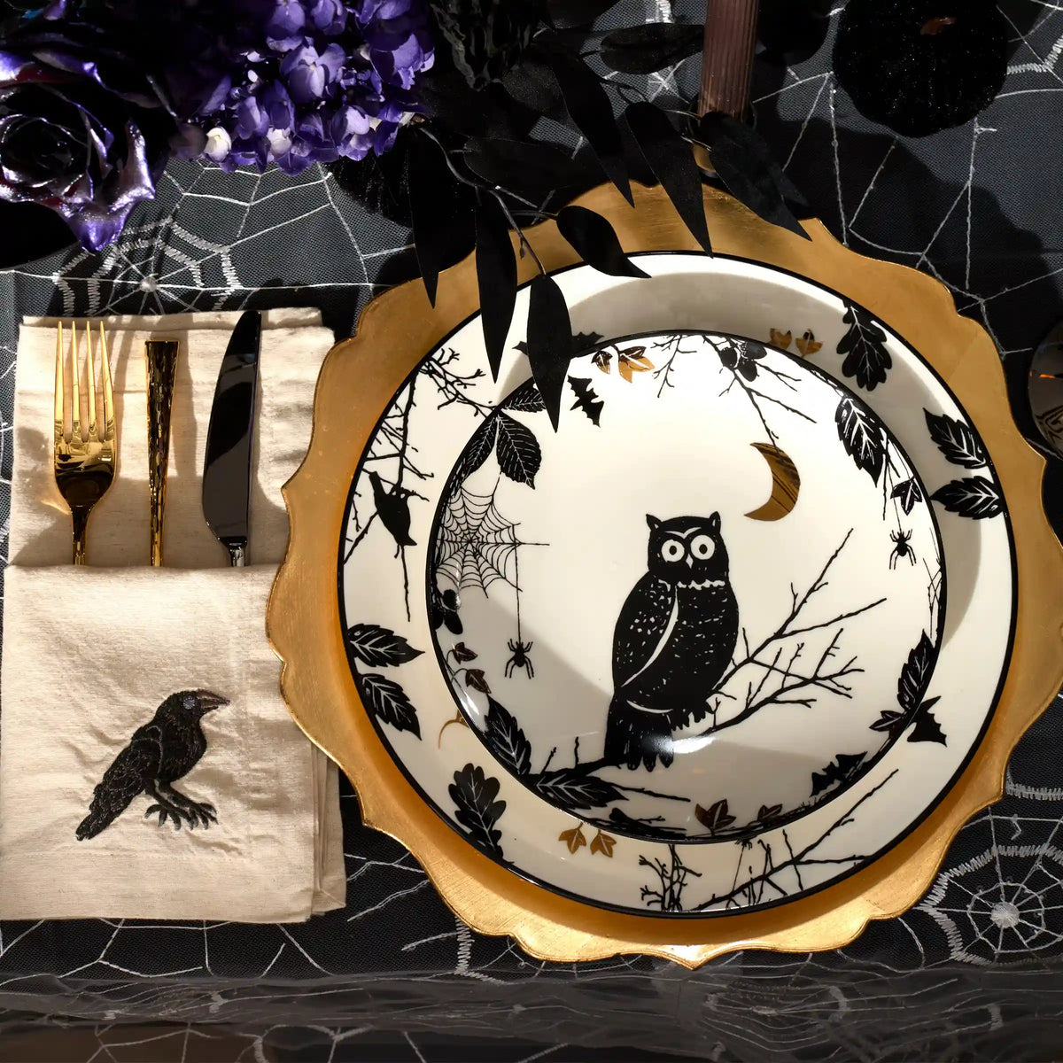Haunted Halloween Dinner Plates, Set of 4