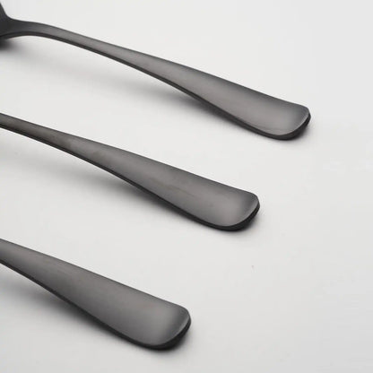 Rhiannon Black Satin 3-Piece Hostess Set