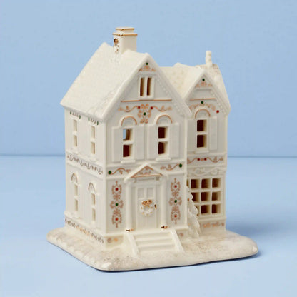 Mistletoe Park Victorian House Lit Figurine