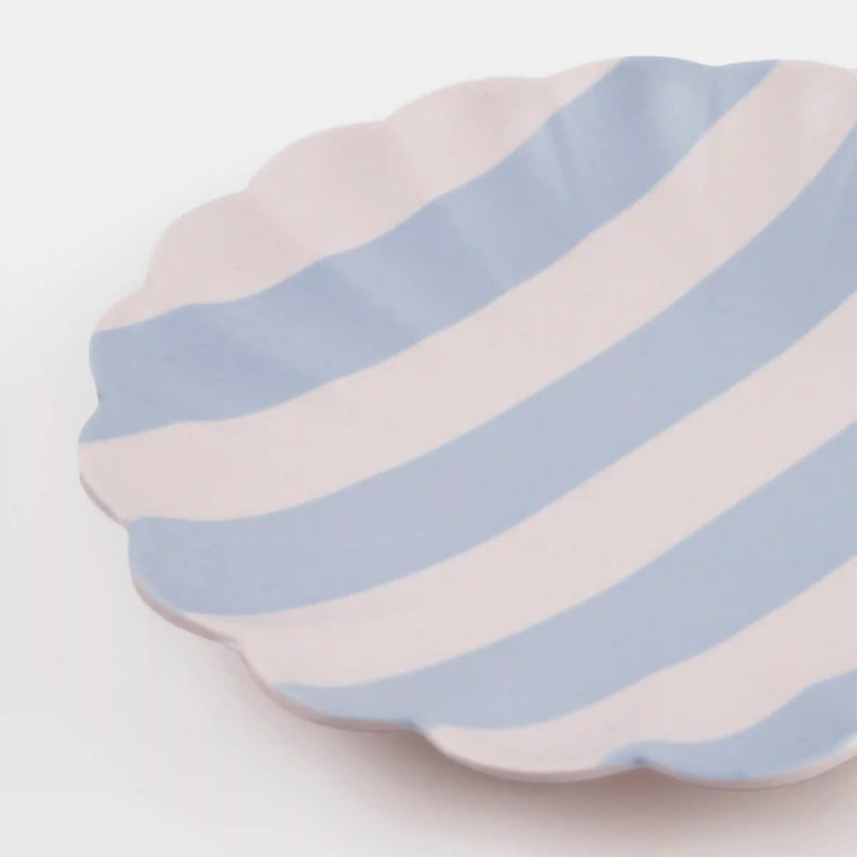 Stripey Assorted Bamboo Small Plates, Set of 6