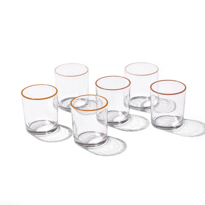 24 Seven Sunbaked Medium Tumblers, Set of 6