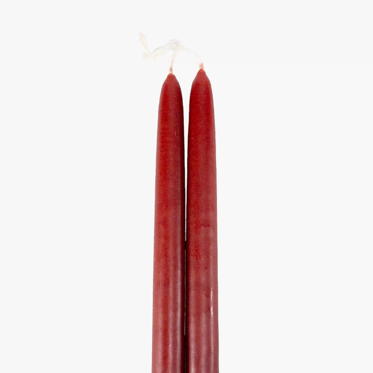 Dripless Rust 12" Taper Candles, Set of 2
