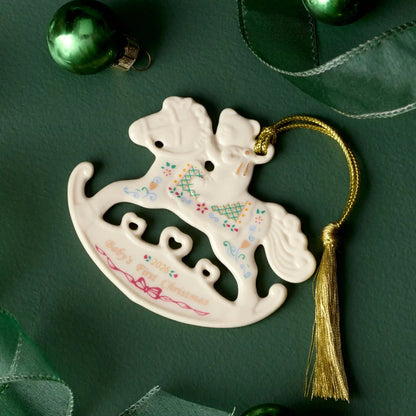 2026 Baby's 1st Christmas Rocking Horse Ornament