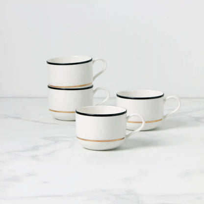 Make It Pop Black & White Mugs, Set of 4