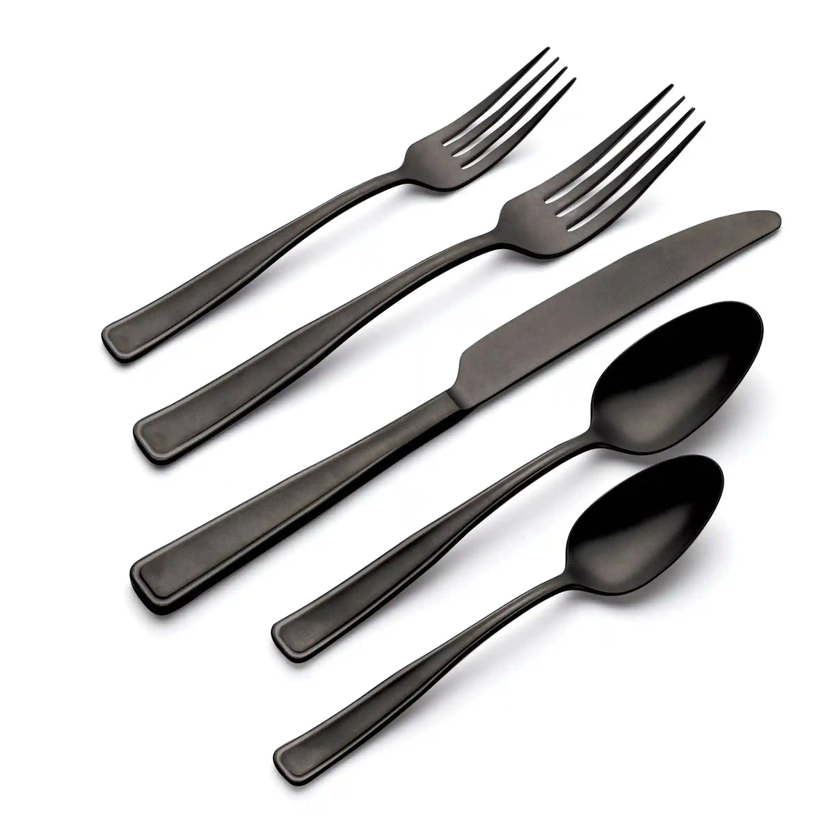 Reid Black Vintage 20-Piece Flatware Set
