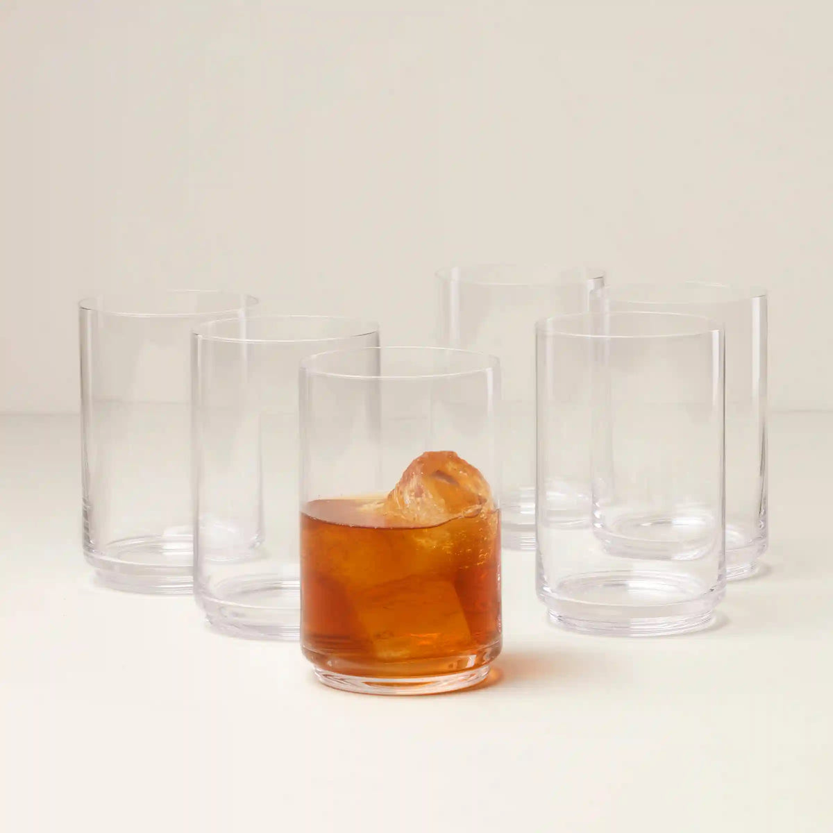 Tuscany Stackable Glass Coolers, Set of 6