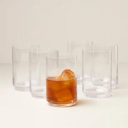 Tuscany Stackable Glass Coolers, Set of 6
