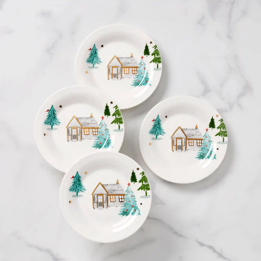Balsam LaneTidbit Plates, Set of 4