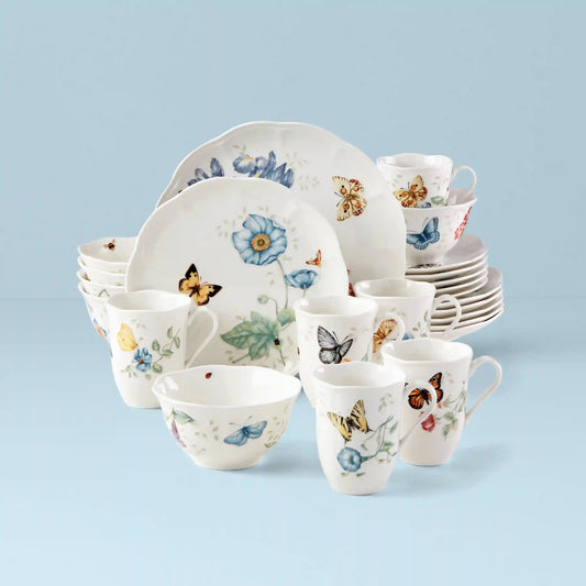 Butterfly Meadow 24-Piece Dinnerware Set