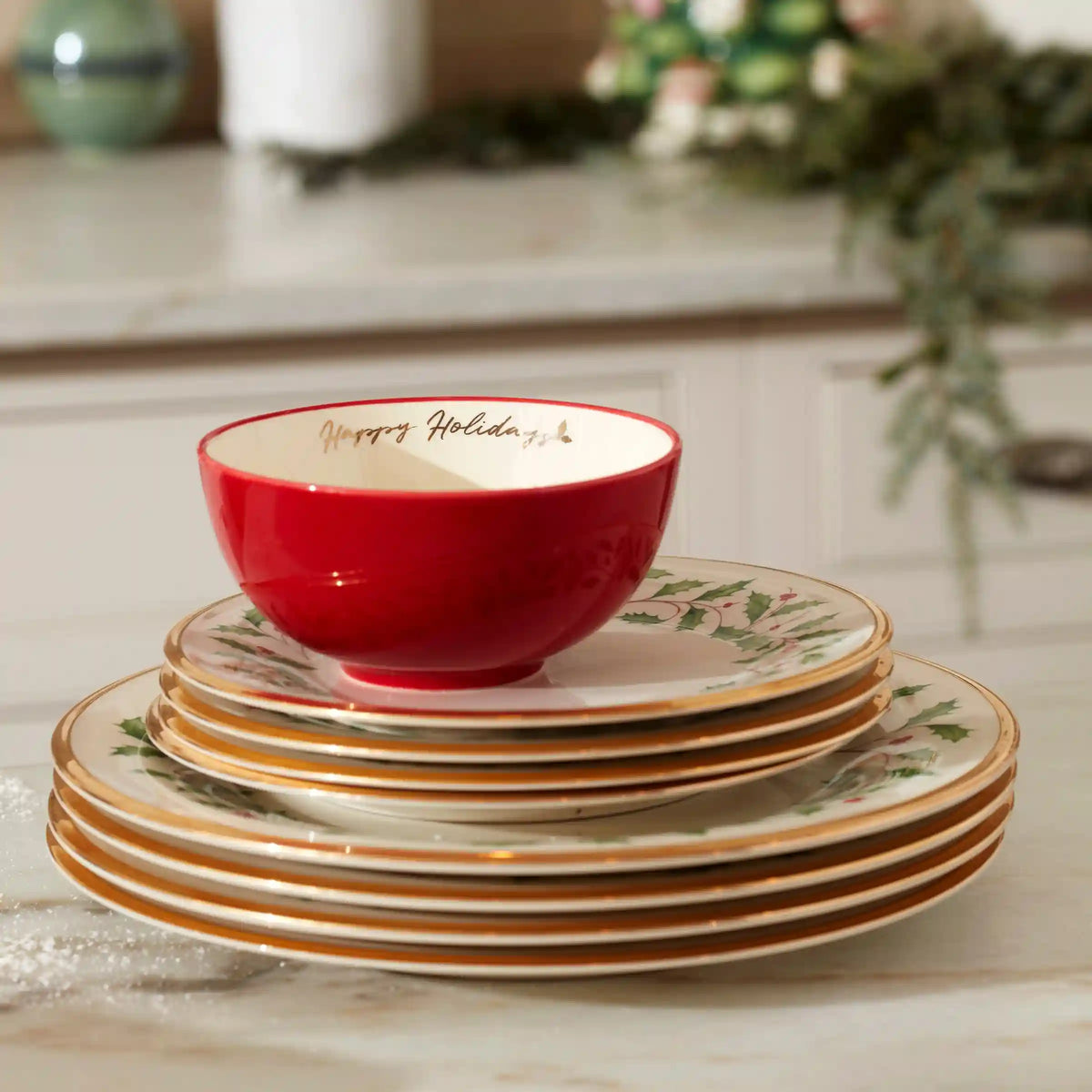 Holiday Dinner Plates, Set of 6