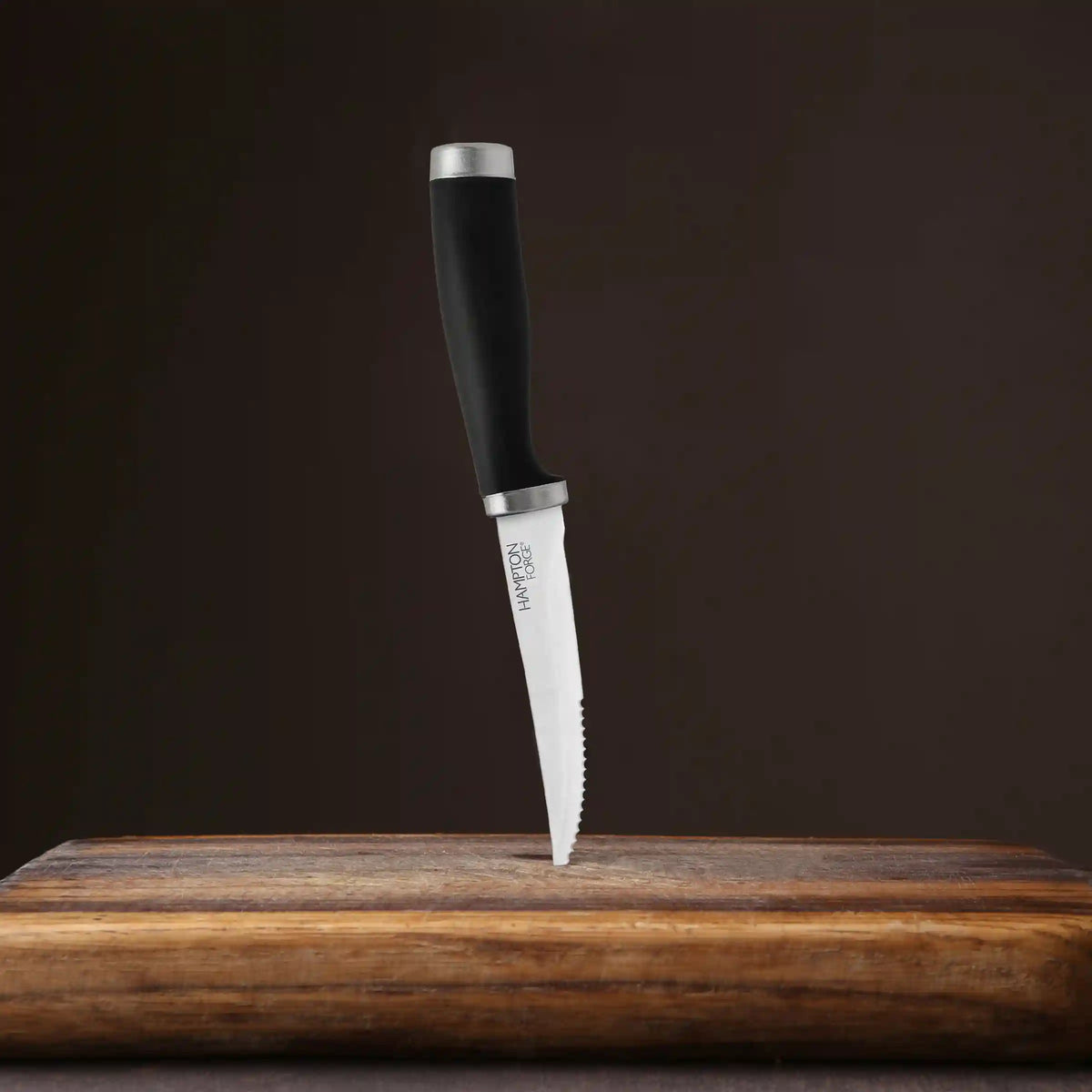Epicure Black Steak Knives, Set of 4