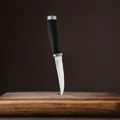 Epicure Black Steak Knives, Set of 4
