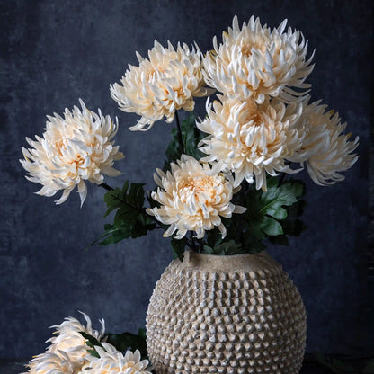 Artificial Cream Chrysanthemum Stem