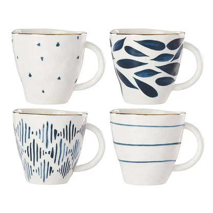 Blue Bay Dessert Mugs, Set of 4