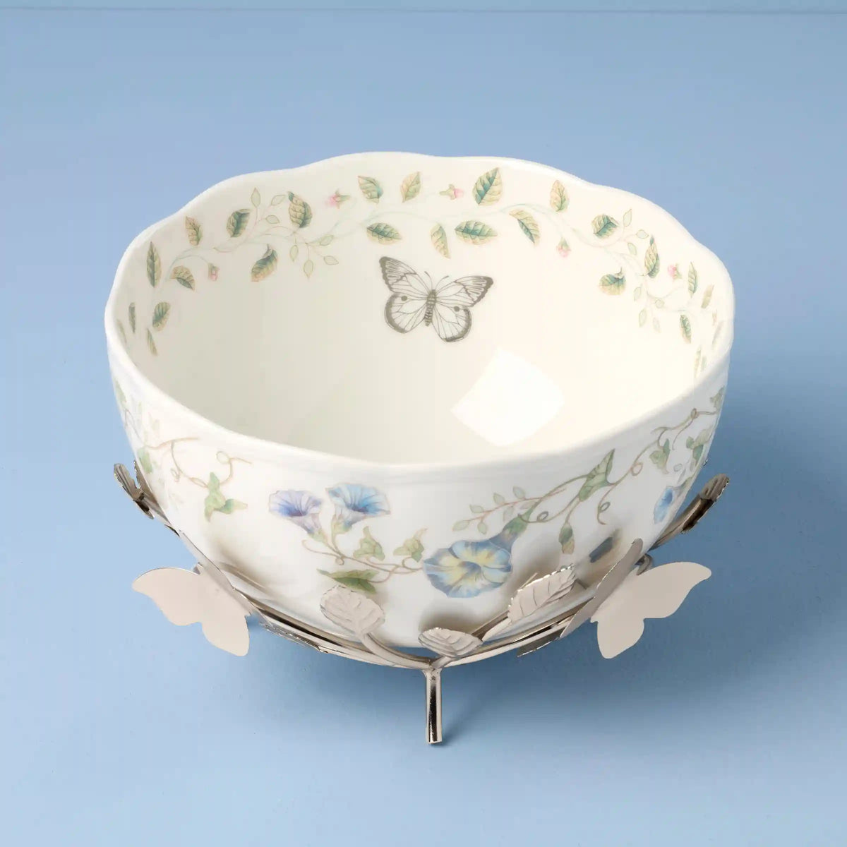 Butterfly Meadow 25th Anniversary Bowl with Stand