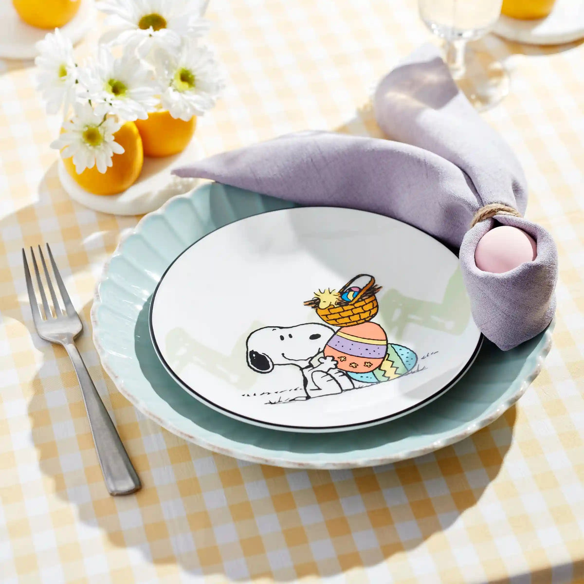 Snoopy Easter Accent Plates, Set of 4
