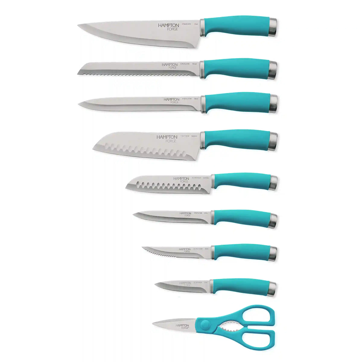Epicure True Aqua 15 Piece Cutlery Block Set