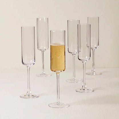 Tuscany Classics Straight Flute Glasses, Set of 6