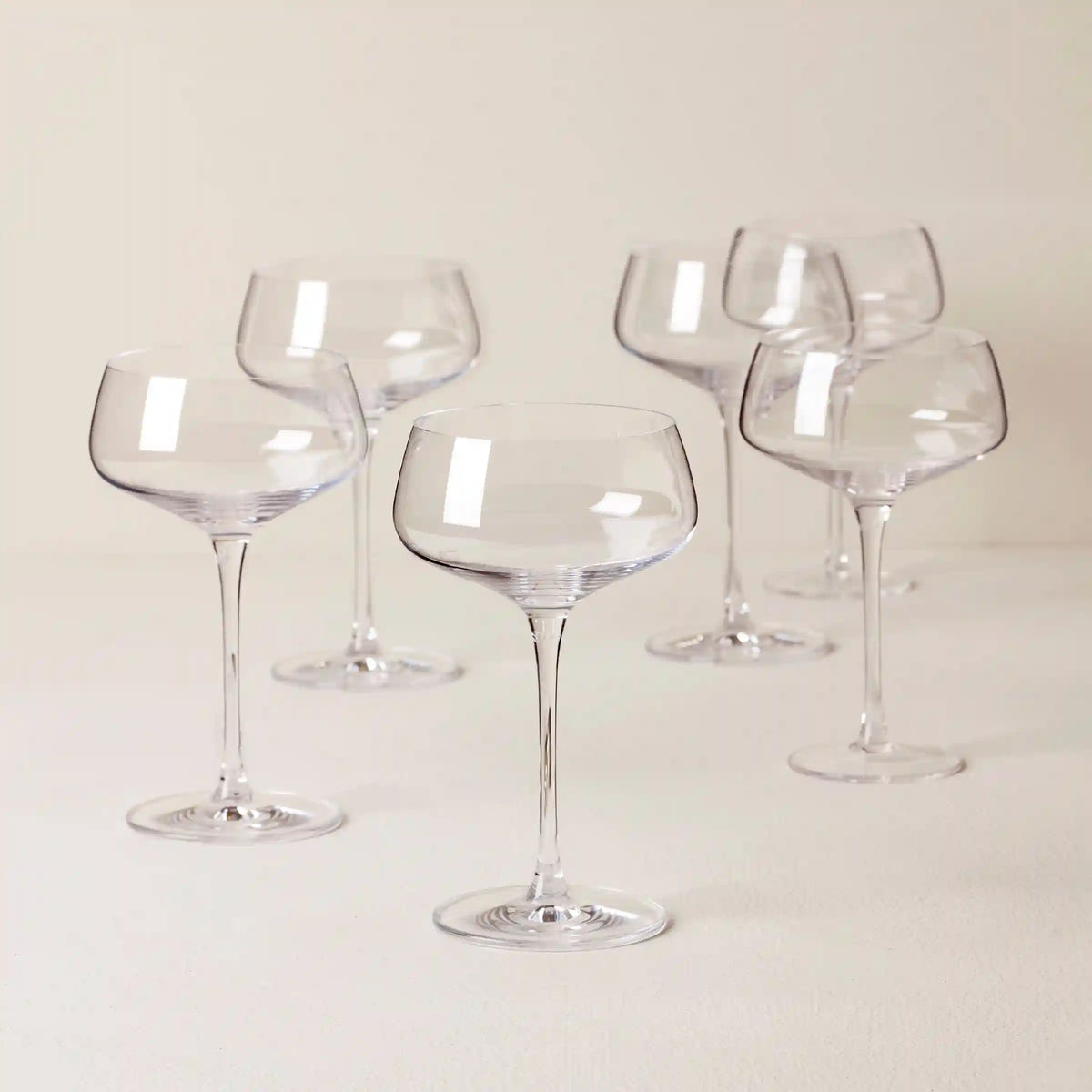 Tuscany Classics Angled Coupe Glasses, Set of 6