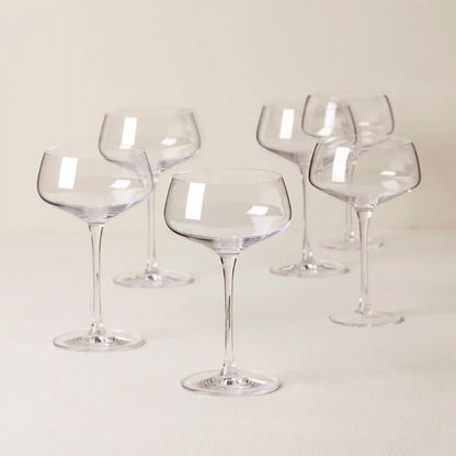 Tuscany Classics Angled Coupe Glasses, Set of 6