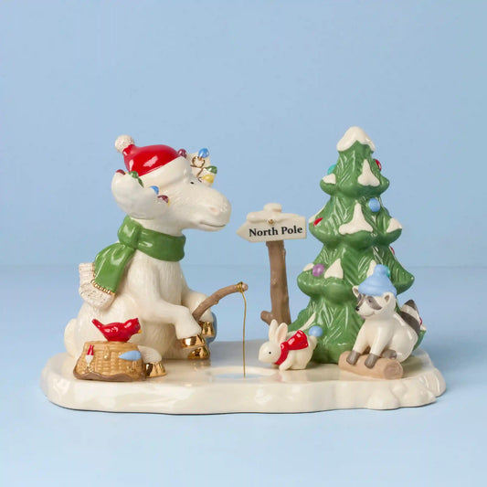 Marcel the Moose Fishing Figurine