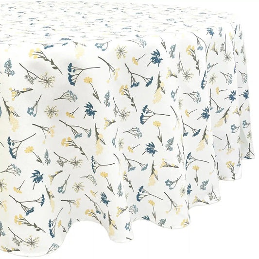 Wildflowers Allover 70x70 Round Tablecloth