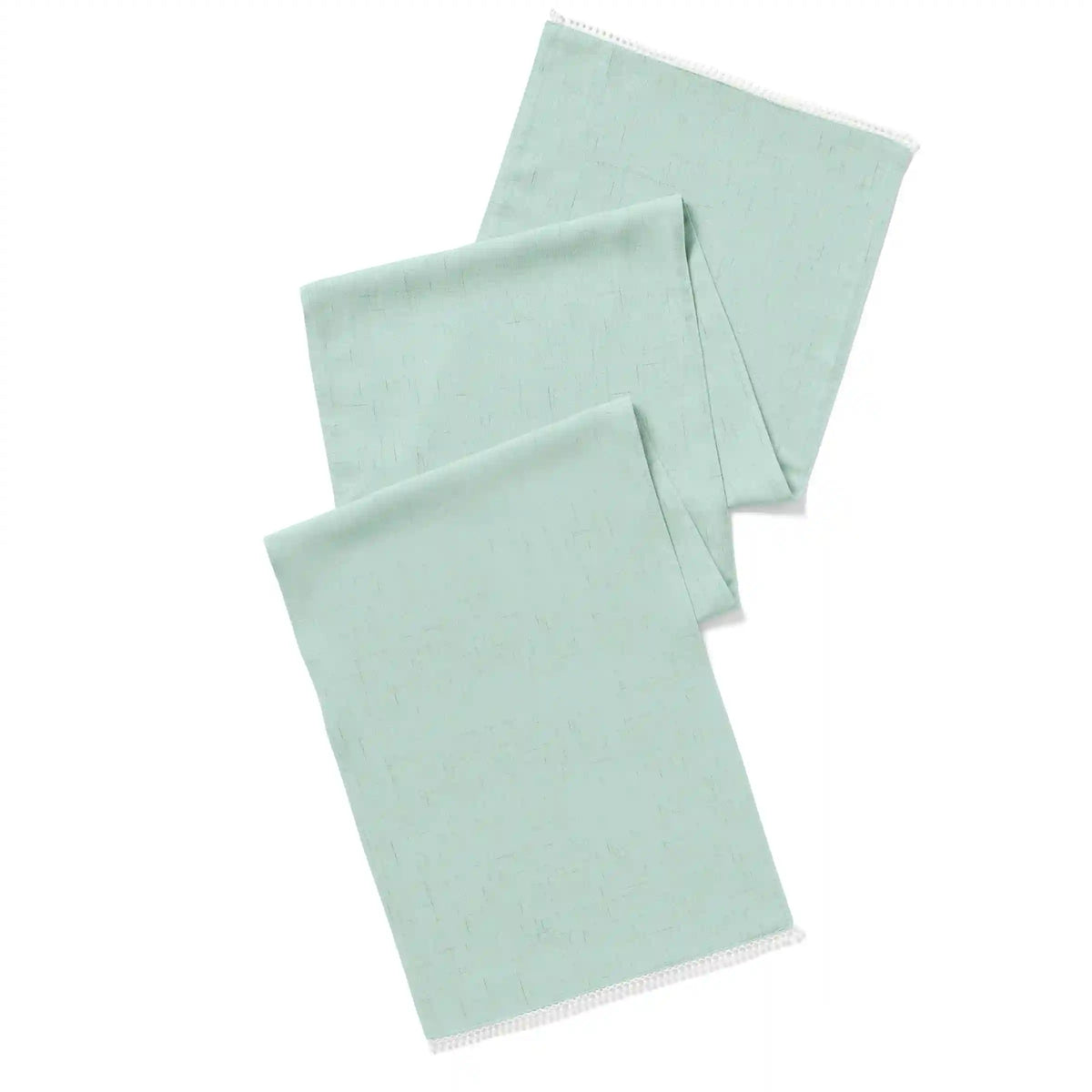 French Perle Ice Blue 14x70 Table Runner