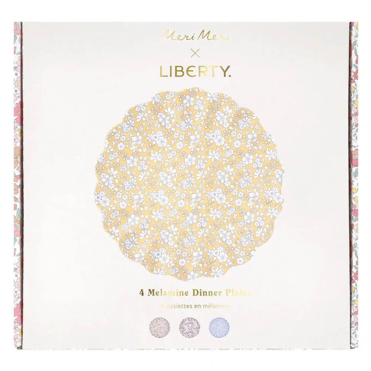 Meri Meri X Liberty Floral Melamine Large Plate, Set of 4