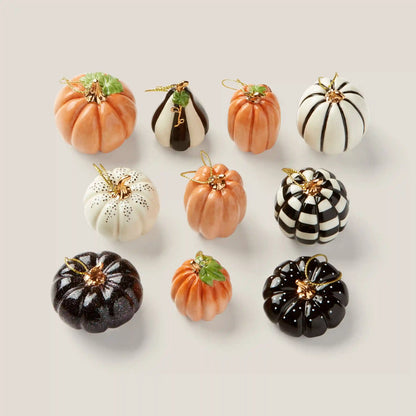 Pumpkin 10-Piece Mini Ornament Set