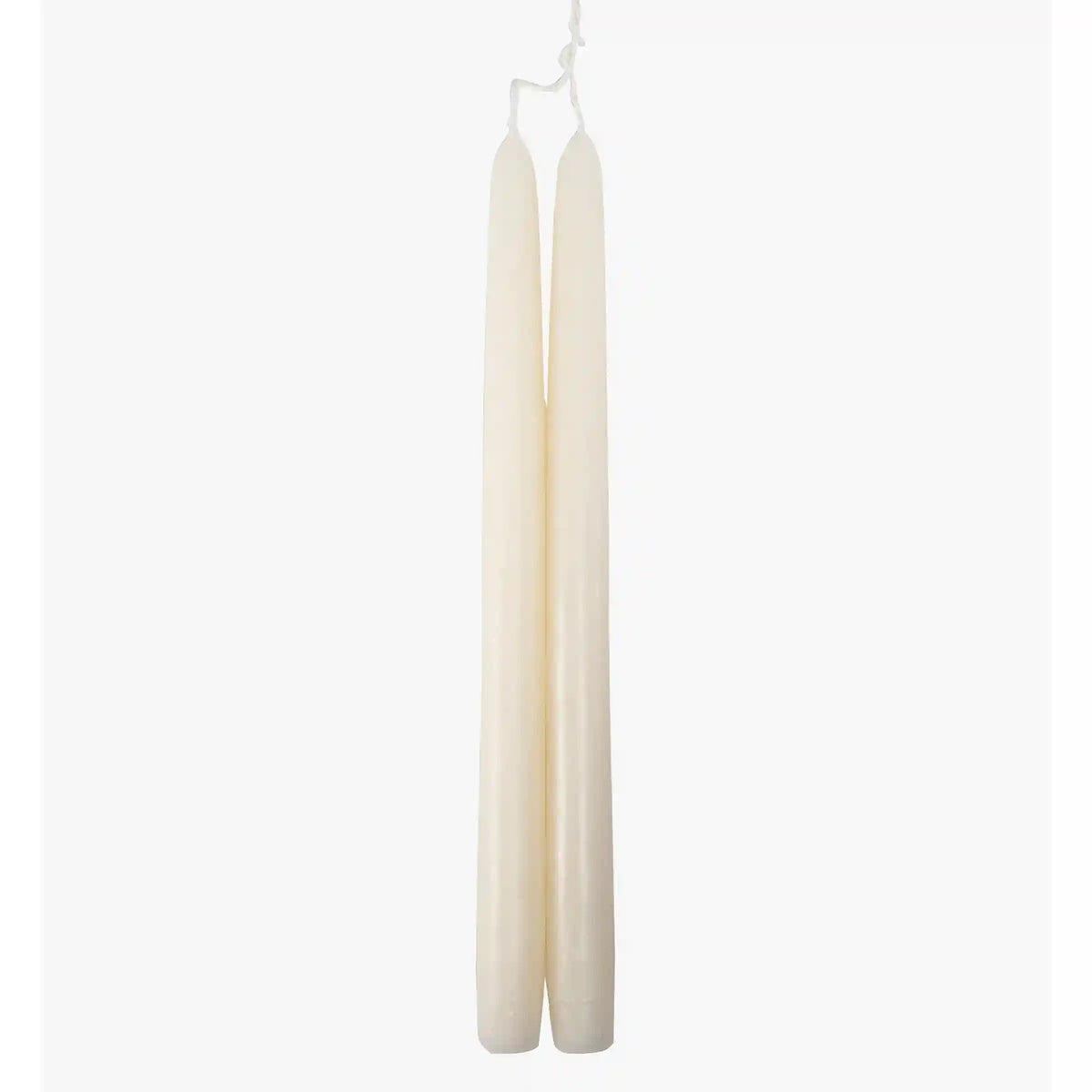 Dripless White 12" Taper Candles, Set of 2