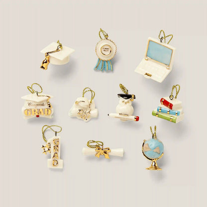 Graduation 10-Piece Mini Ornament Set