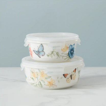 Butterfly Meadow Large Round Container