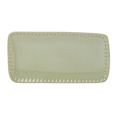 Artisanal Stripe Green Hors d'Oeuvres Tray
