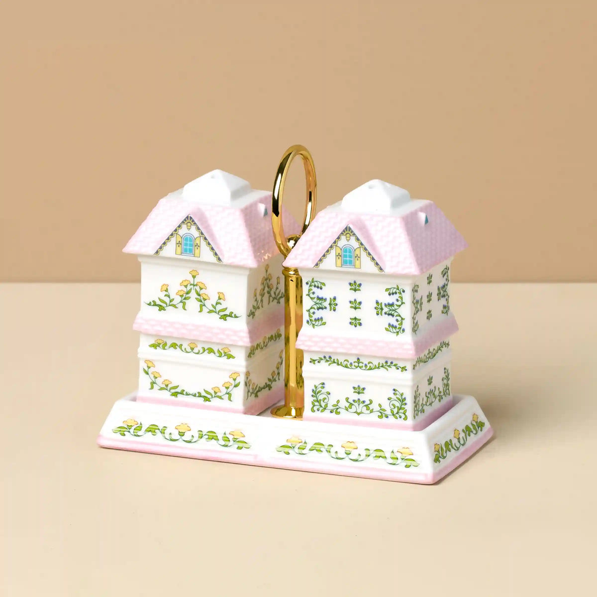 Lenox Spice Village Salt & Pepper with Tray