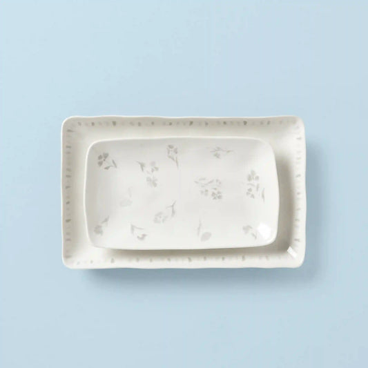 Oyster Bay 2-Piece Nesting Serving Platters