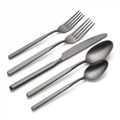Mercer Gunmetal 5-Piece Place Setting