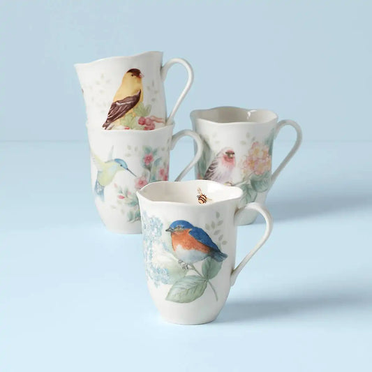 Butterfly Meadow Flutter Mugs, Set of 4