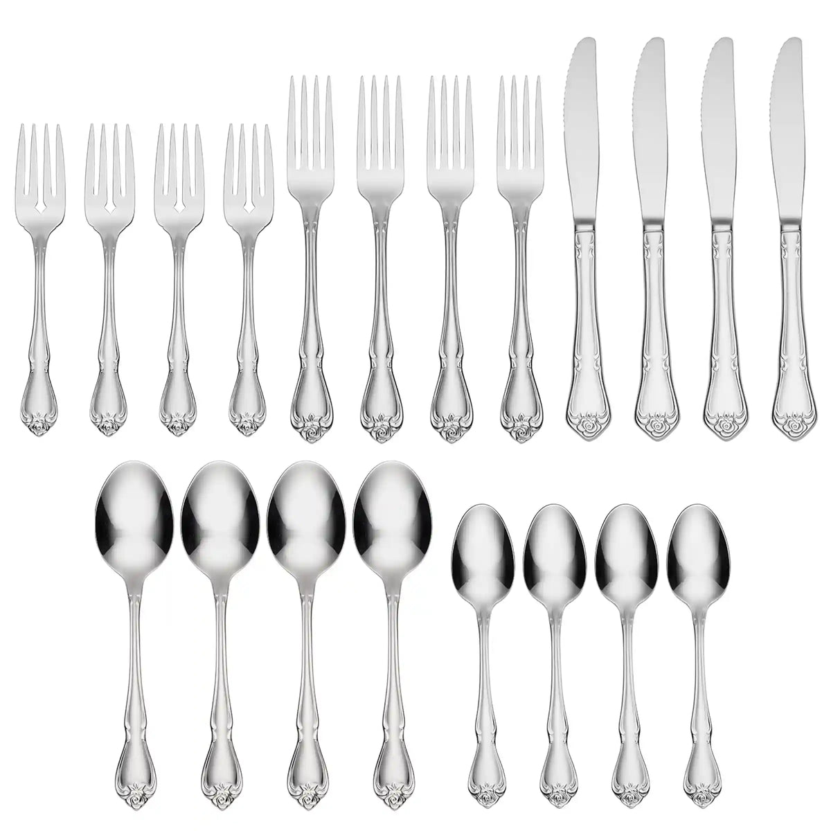 True Rose 20-Piece Flatware Set