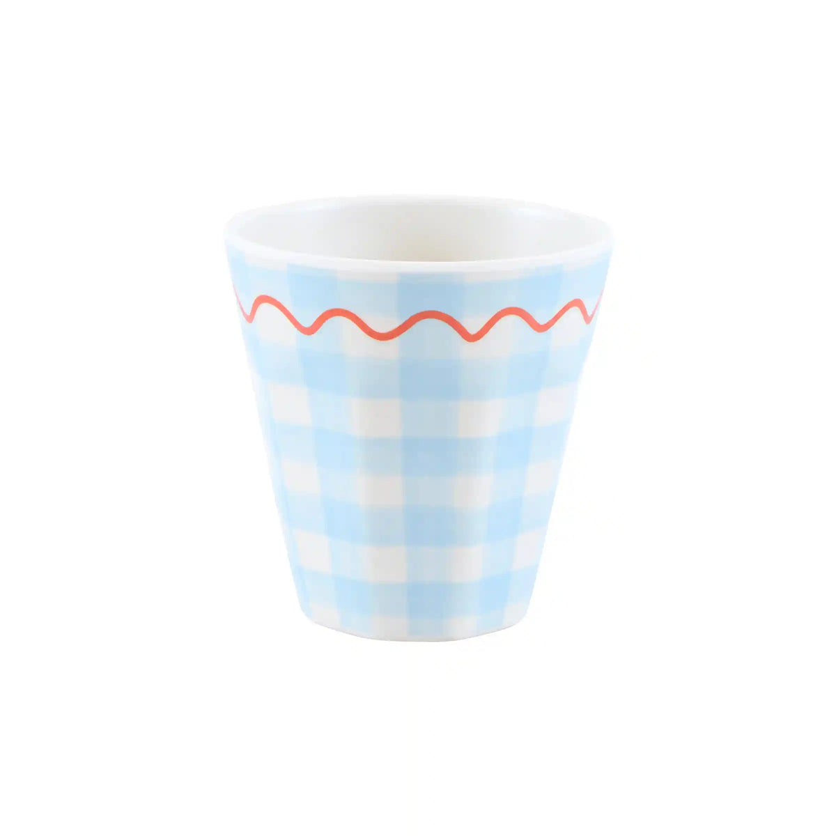 Gingham Reusable Cups, Set of 6