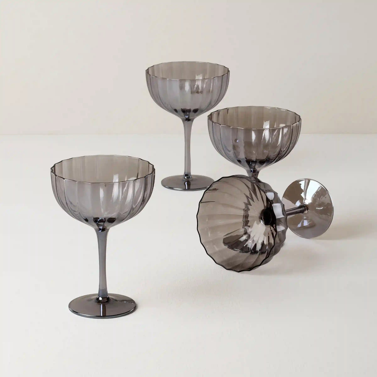 Curva Luxe Coupe Glasses, Set of 4