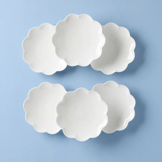Studio 1414 Scallop Accent Plates, Set of 6