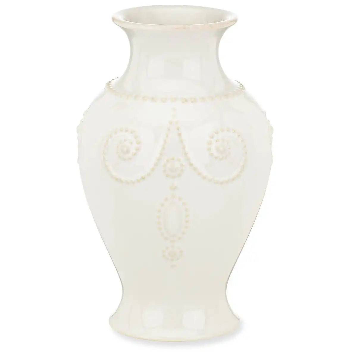 French Perle White Bouquet Vase